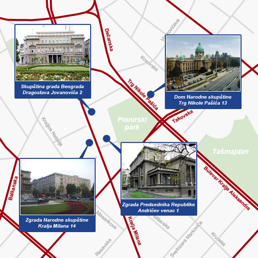 skupstina srbije mapa Narodna skupština Republike Srbije | Kontakt telefon: 011 3026 100 skupstina srbije mapa