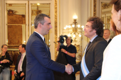 10 December 2023 The National Assembly Speaker and the newly-elected President of Argentina
