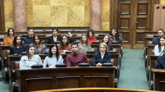 25 November 2023 The students from Novi Sad visiting the National Assembly