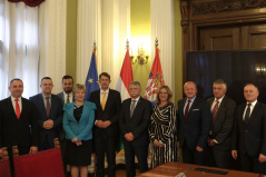 9. oktobar 2024. članovi PG Savez vojvođanskih Mađara i predsednik Narodne skupštine Mađarske