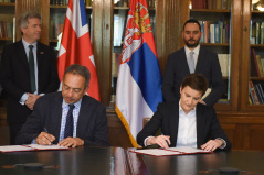 11 April 2024 The National Assembly Speaker signs a Memorandum of Understanding between the National Assembly of the Republic of Serbia and the Westminster Foundation for Democracy (WFD)