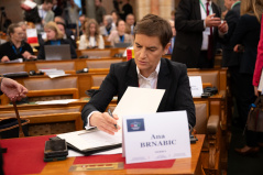 12. мај 2025. Председнице Народне скупштине Ана Брнабић на Конференцији председника парламената