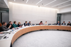 14 May 2025 National Assembly Speaker Ana Brnabic with the members of two Dutch parliamentary committees 