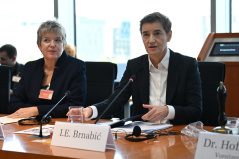 15. октобар 2025. Председница Народне скупштине Републике Србије Ана Брнабић