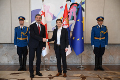 18. децембар 2025. Председница Народне скупштине Ана Брнабић са председником Грузије Михаилом Кавелашвилијем