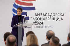 23. децембар 2024. Председница Народне скупштине Ана Брнабић на отварању Амбасадорске конференције
