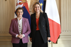 29. oktobar 2025. Predsednica Narodne skupštine Ana Brnabić i predsednica Narodne skupštine Francuske Jael Bron-Pive