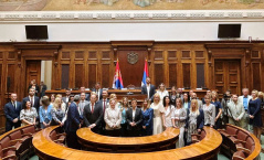 10 July 2025 Newly-elected public prosecutors with the National Assembly Speaker and the Supreme Public Prosecutor