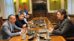 26. децембар 2025. Председник Одбора за људска и мањинска права и равноправност полова у разговору са локалним омбудсманом Градске општине Врачар