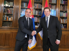 19 May 2025 The Head of the PFG with Slovakia and the Slovak Ambassador to Serbia