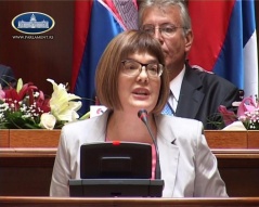 5 July 2014 National Assembly Speaker Maja Gojkovic