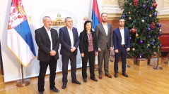 28. децембар 2016. Председник и заменик председника Одбора са делегацијом Савеза крајишних удружења из Новог Сада