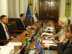 26 October 2016 Goran Ciric and Aleksandar Stevanovic in meeting with the co-rapporteurs of the PACE Monitoring Committee