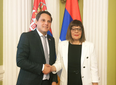 11. јул 2019. Председница Народне скупштине Маја Гојковић и председник Посланичке групе пријатељства са Србијом у Парламенту Републике Аустрије Кристијан Ковачевић
