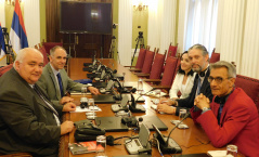 25 June 2019 The Chairman of the Committee on Constitutional and Legislative Issues in meeting with the representatives of the OSCE Mission to Serbia