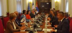 14 September 2021 The Head of the PFG with France with the delegation of the French Senate 