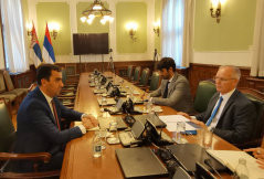 22. jul 2021. narodni poslanik Nenad Mitrović sa šefom Misije OEBS u Srbiji Janom Bratuom