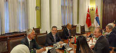 1 September 2021 National Assembly Speaker Ivica Dacic in meeting with the Minister of Foreign Affairs of the Republic of Turkey Mevlüt Çavuşoğlu
