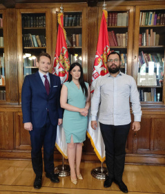7 July 2022 The Deputy Speaker of the National Assembly of the Republic of Serbia and the representatives of the Armenian National Community in Serbia