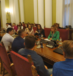 8. oktobar 2022. Članovi Odbora za dijasporu i Srbe u regionu ugostili članove KUD „Srpski vez“ iz Kumanova