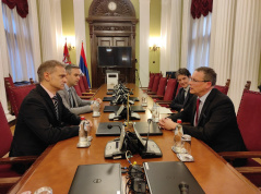 28 October 2022 The Chairman of the Foreign Affairs Committee in meeting with the Canadian Ambassador to Serbia