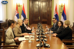 1 March 2023 The National Assembly Speaker in meeting with the Charge d’Affaires of the Embassy of the Republic of Iraq in the Republic of Serbia 