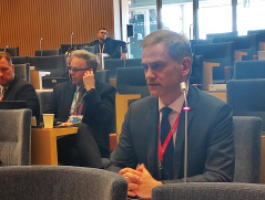 3 March 2023 National Assembly Deputy Speaker and Foreign Affairs Committee Chairman Borko Stefanovic at the EU Interparliamentary Conference