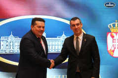13 February 2023 The Speaker of the National Assembly of the Republic of Serbia with the Speaker of the National Assembly of the Republic of Srpska