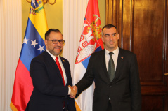 14. jul 2023. Predsednik Narodne skupštine sa ministrom narodne vlasti za spoljne poslove Bolivarske Republike Venecuele