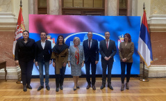 18 April 2023 The Head and members of the PFG with Switzerland and the Swiss Ambassador to Serbia