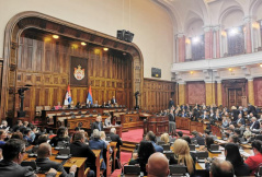 19. april 2023. Prva sednica Prvog redovnog zasedanja Narodne skupštine Republike Srbije u 2023. godini