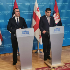 20. mart 2023. Predsednik Narodne skupštine Republike Srbije i predsednik Parlamenta Gruzije