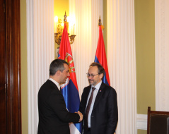 23 January 2023 The National Assembly Speaker with the Head of the EU Delegation to Serbia