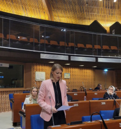 24 January 2023 The Head of the standing delegation of the National Assembly of the Republic of Serbia to the Parliamentary Assembly of the Council of Europe Biljana Pantic Pilja