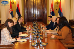 28 March 2023 The National Assembly Speaker in meeting with the Kazakh Ambassador to Serbia