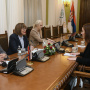 10 October 2019 National Assembly Speaker Maja Gojkovic and the President of the Inter-Parliamentary Union Gabriela Cuevas Barron