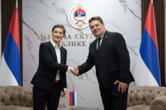 3. септембар 2026. Председница Народне скупштине Републике Србије и  Председник Народне скупштине Републике Српске (фото © Пеђа Вучковић)