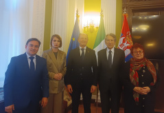 17. април 2026. Чланови ПГП са Италијом, Светом Столицом и Сувереним малтешким редом и делегација Одбора за европске послове Сената Италије