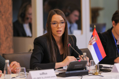 24. april 2026. Potpredsednica Đurić na 20. Konferenciji predsednika parlamenata Jadransko-jonske inicijative u Skoplju