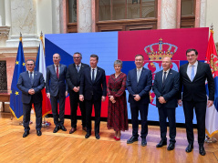 30. април 2026. Председница и чланови Одбора за европске интеграције са председником Представничког дома Парламента Чешке Републике